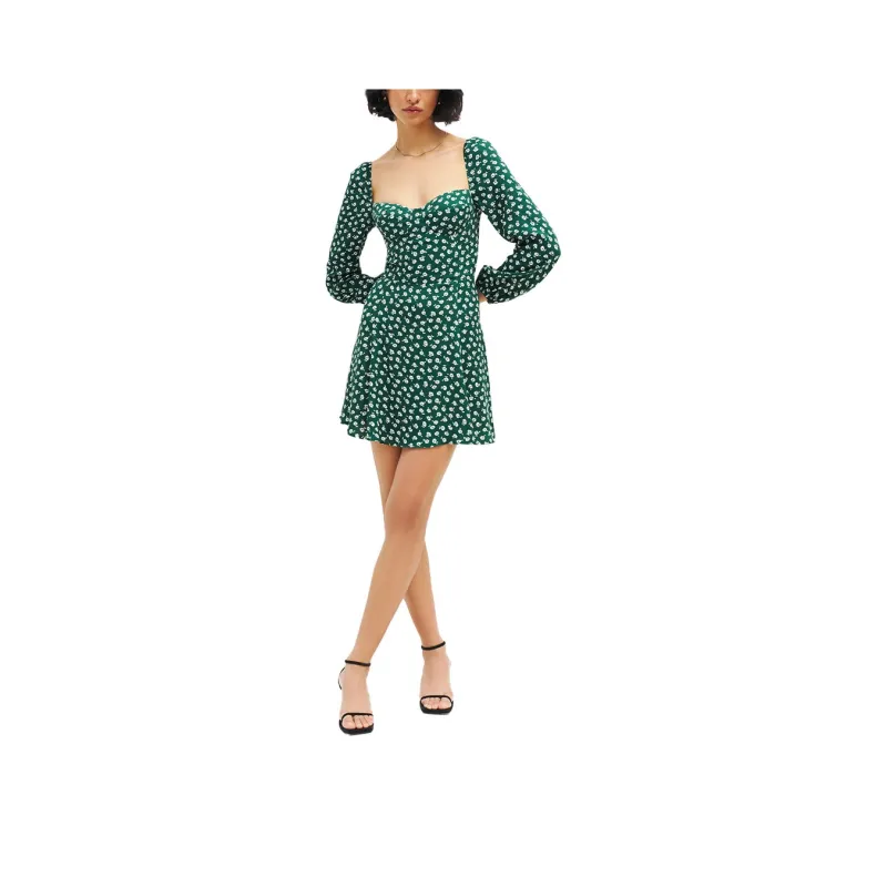 Reformation Long-Sleeved Dresses Women's Green-0