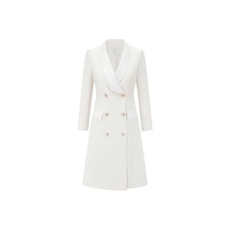 ONE SHALLOW Long Sleeved Dresses Women's Beige-0
