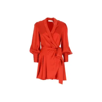 Zimmermann Silk Wrap Minidress