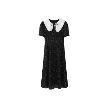 Fstudio Short Sleeved Dress Women's Black
