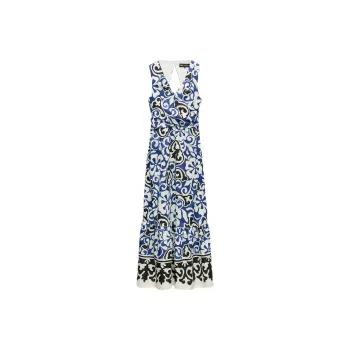 ZARA Sleeveless Dress Women's Blue