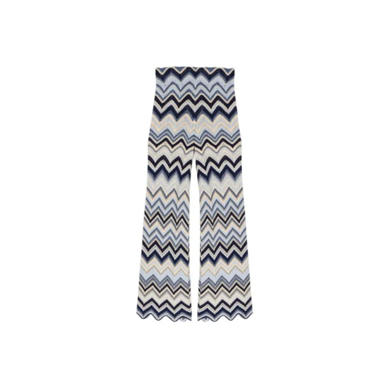 Maje Crochet Flared Trousers-0