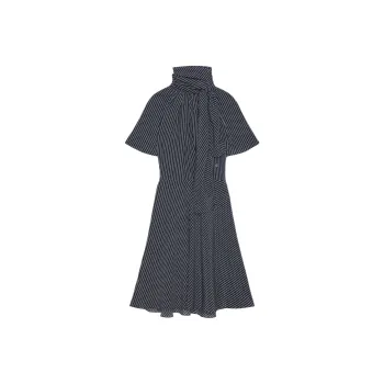 GIVENCHY SS24 Short Sleeved Dresses Women's Marine Blue