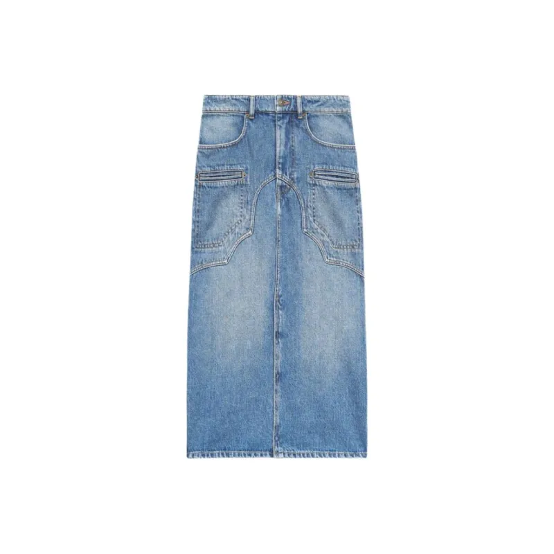 ISABEL MARANT ETOILE Brit Denim Skirt-0