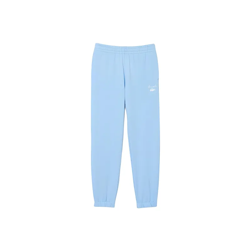 LACOSTE Knitted Sweatpants Women's Light Blue-0