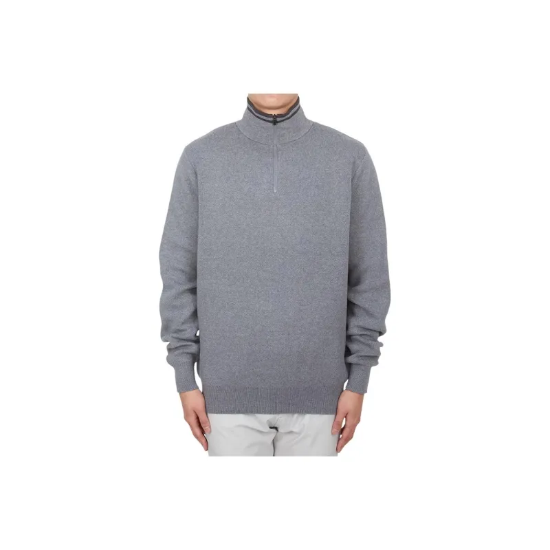 Malbon Golf Knitwear Men's Gray-0