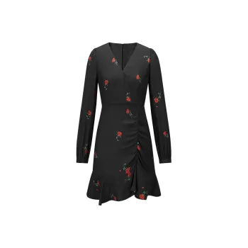 PEACEBIRD Long-Sleeved Dresses Women's Black