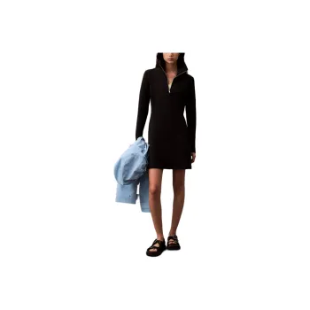 CALVIN KLEIN Long Sleeved Dress Women's Black