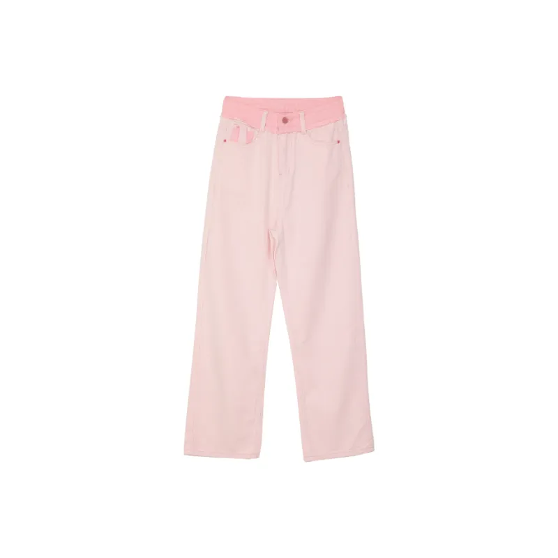 SUNSUNTOWN Jeans Women's Pink-0