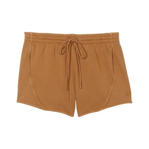 Victoria's Secret PINK IVY FLEECE CURVED HEM SHORTS /GO Casual Shorts Women's Golden Oak