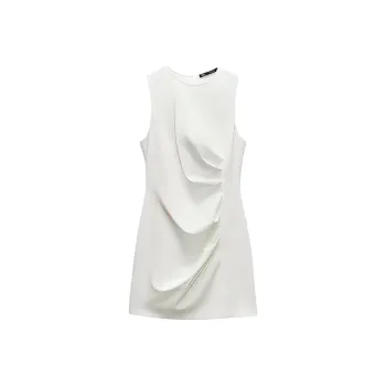 ZARA Sleeveless Dress Women's White