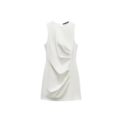 ZARA Sleeveless Dress Women's White