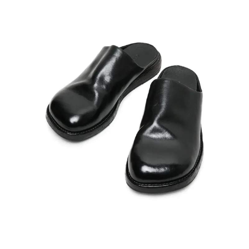 SAINTNJORD Slip Resistant Closed Toe Slippers Men's Black-2