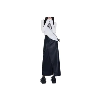 Aghr Leather Long Skirt Women's Black