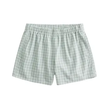 Hollister Casual Shorts Women's Green Plaid