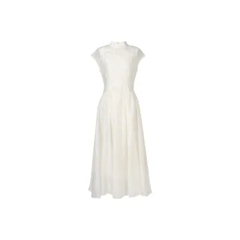 Duffy Fashion Short Sleeved Dresses Women's Apricot
