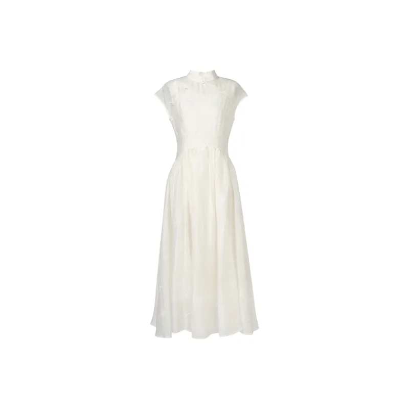 Duffy Fashion Short Sleeved Dresses Women's Apricot-0