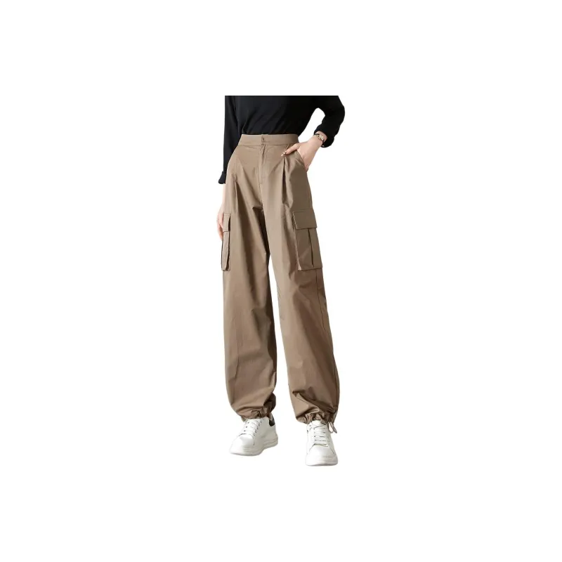 Mo Han Yi Mei Cargo Pants Women's Khaki Green-0