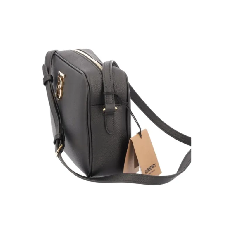 Burberry Leather Camera Bag, Shoulder Bag Women's Black-2