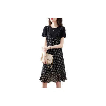 XWI Short Sleeved Dress Women's Elegant Black