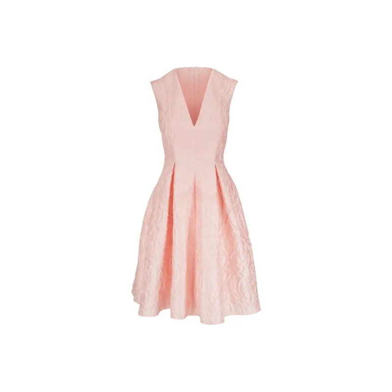 Talbot Runhof Jacquard A line Dress-0
