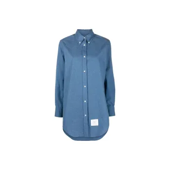THOM BROWNE Collared Button Up Shirt Dress