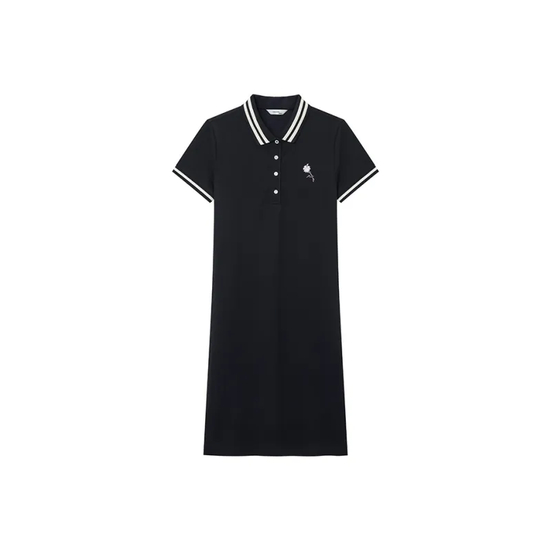 HAZZYS Short Sleeved Dress Women's Navy Blue-0