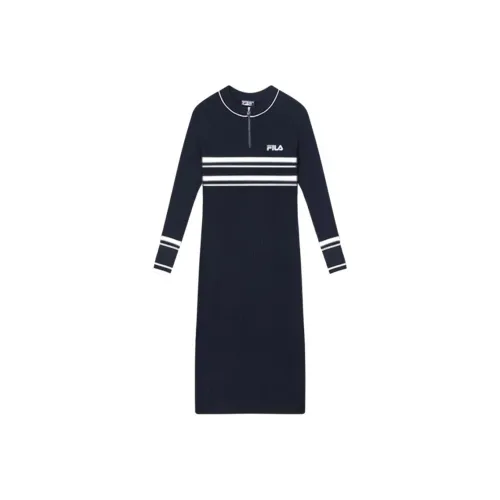 FILA HERITAGE Long Sleeved Dresses Women's Legend Blue