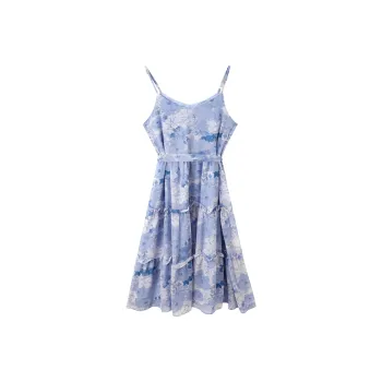 EIDOLON GRAIN Slip Dress Women's Morning And Dusk Blue