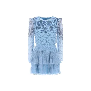SALONI Long-Sleeved Dresses Women's Blue