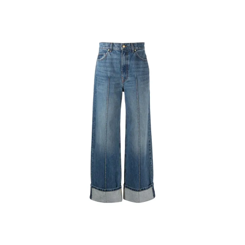 Ulla Johnson The Genevieve High rise Wide leg Jeans-0