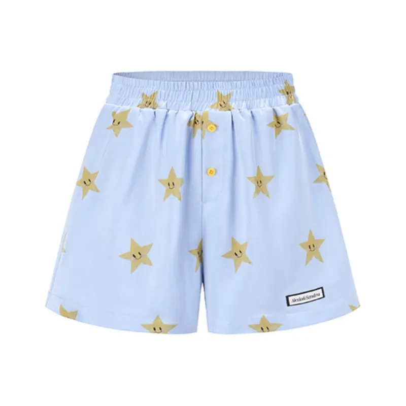 Alexia Sandra Casual Shorts Women's Blue-0