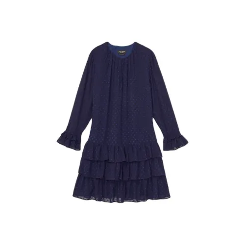 Kate Spade SS25 Long Sleeved Dress Women's Blue