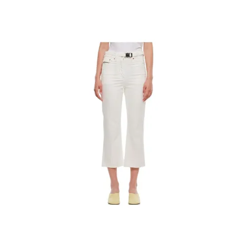 Sacai Mid rise Cropped Jeans