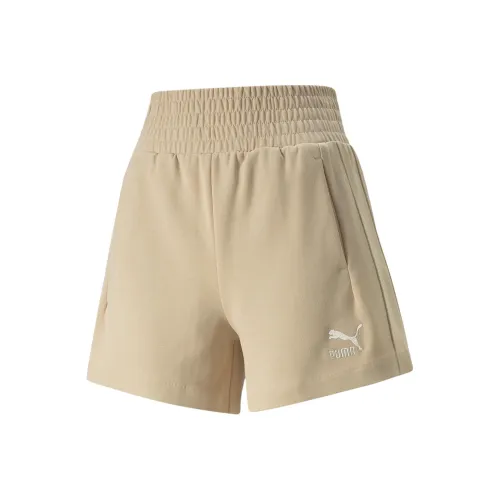 PUMA Casual shorts Collar Women's Beige