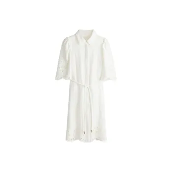 H&M Short Sleeved Dresses Women's White