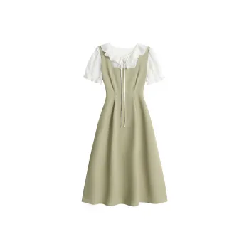 EIDOLON GRAIN Short Sleeved Dress Women's Green