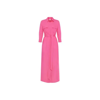 L'AGENCE Long-Sleeved Dresses Women's Deep Berry Pink