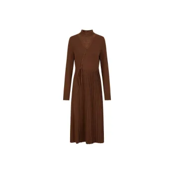 JZ. ANNAKRO Long Sleeved Dresses Women's Coffee