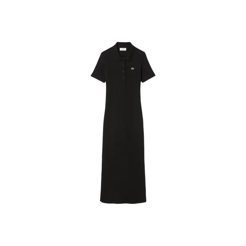 LACOSTE Cotton Ribbed Dress-0