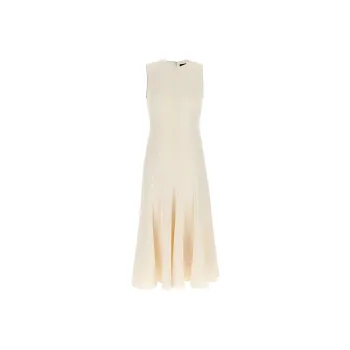 THEORY Crepe Flared Midi Dress