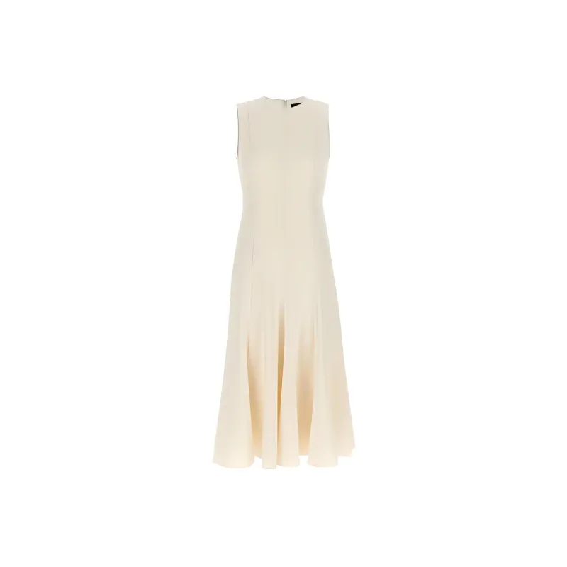 THEORY Crepe Flared Midi Dress-0