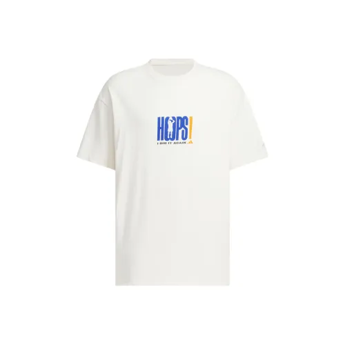 Adidas BASKETBALL GRAPHIC T Shirt Men's Pink White