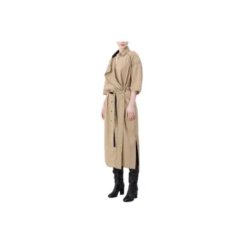 Lemaire Embroidered Asymmetrical Shirt Dress