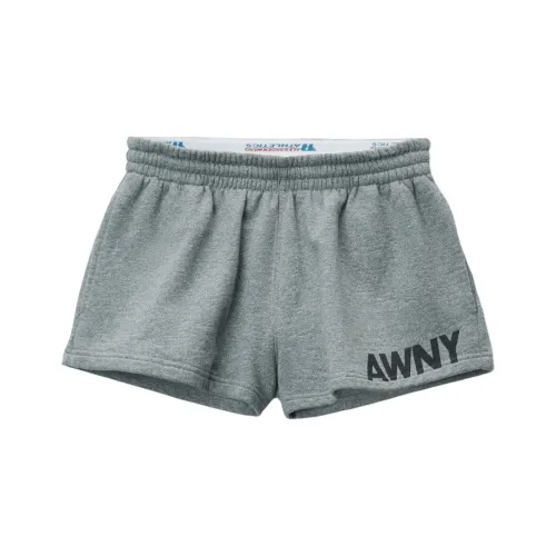 Alexander Wang Graphic Running Shorts Grey