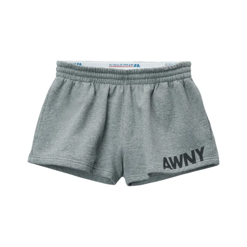 Alexander Wang Graphic Running Shorts Grey-0