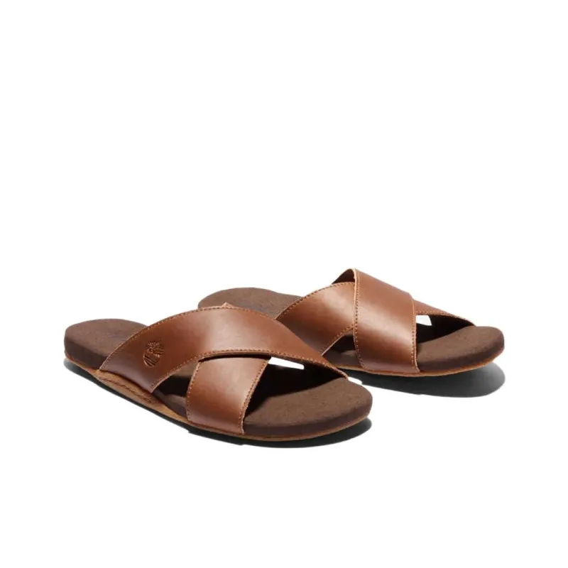 Timberland Slip Resistant Abrasion Resistant Slide Slippers Men's Dark Brown-2