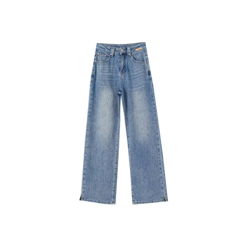 OUNIXUE Jeans Women's Blue-0