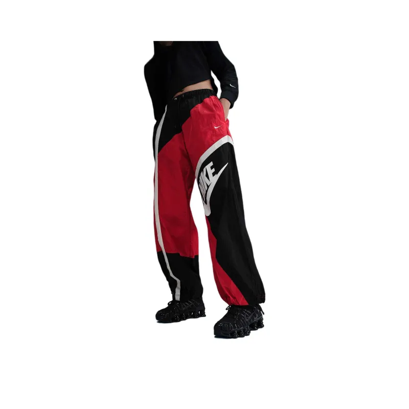 Nike Sportswear Women's Mid Rise Loose Woven Open Hem Pants-0