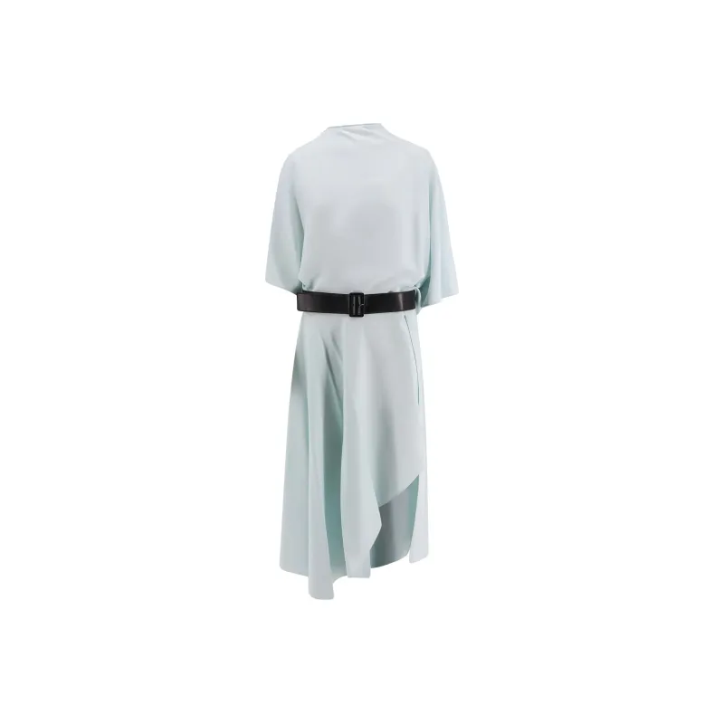 Alaia Draped Belted Dress-0